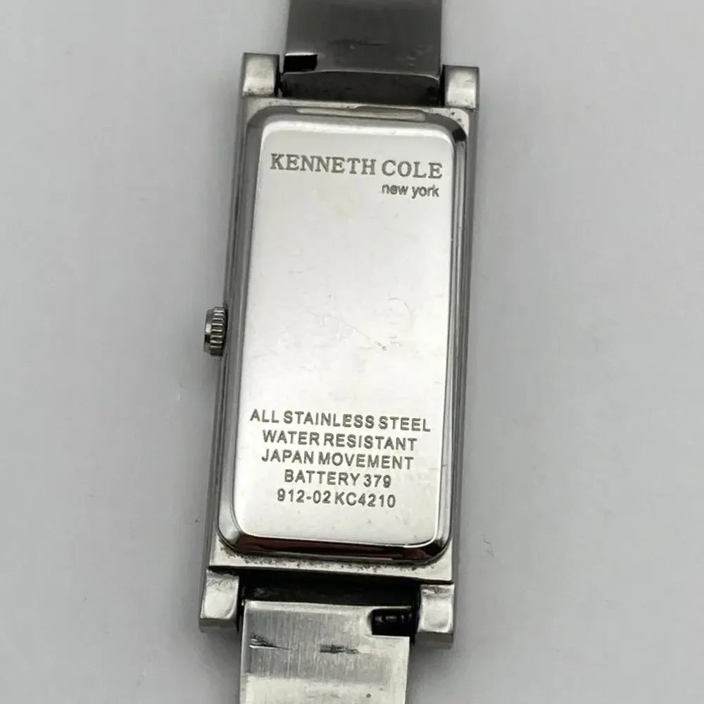 Kenneth Cole New York KC4210 Women's Tank Watch 15mm New Battery WR Wrist 5.5